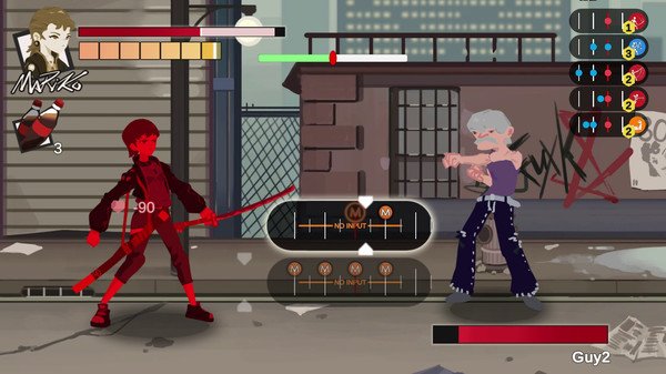 Screenshot z Super Rhythm Duel
