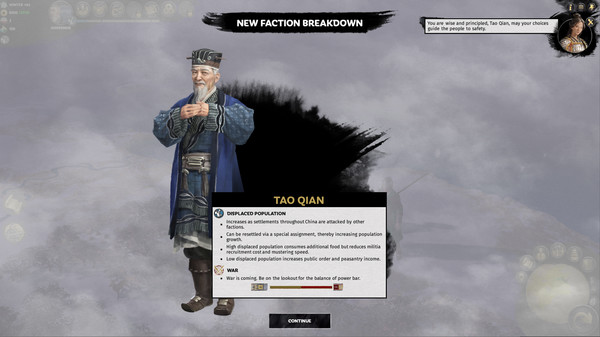 Total War: THREE KINGDOMS - Tao Qian