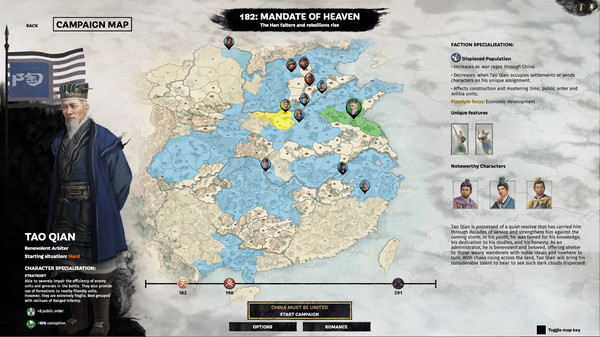 Total War: THREE KINGDOMS - Tao Qian