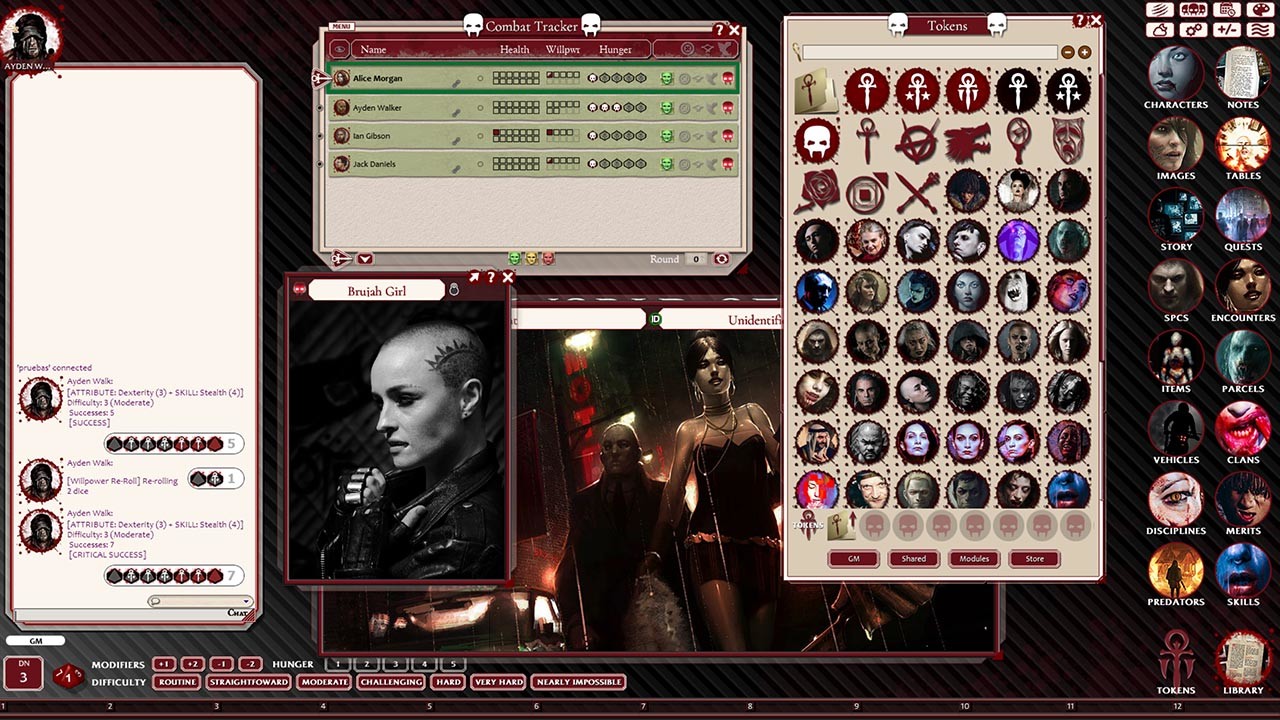 Fantasy Grounds - Vampire the Masquerade 5th Edition Ruleset (VTM5TH) screenshot 1