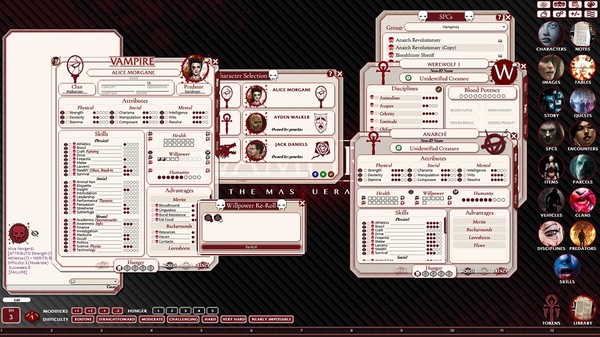 Fantasy Grounds - Vampire the Masquerade 5th Edition Ruleset (VTM5TH)