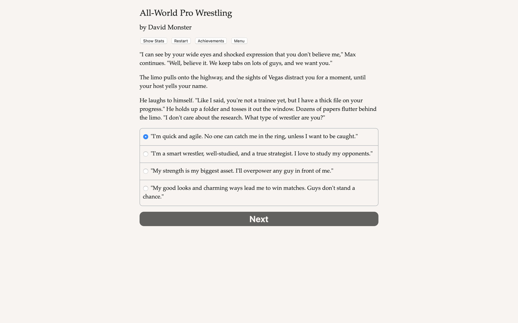 All World Pro Wrestling screenshot #1