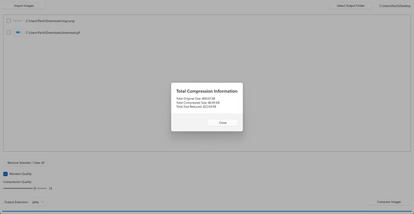 Screenshot z Image Compressor Screenshot z Image Compressor