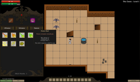 Screenshot z Dungeon of Rikka