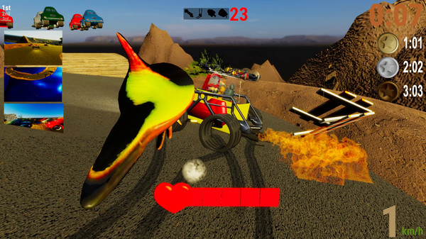 Screenshot z Race! Make 'm finish...