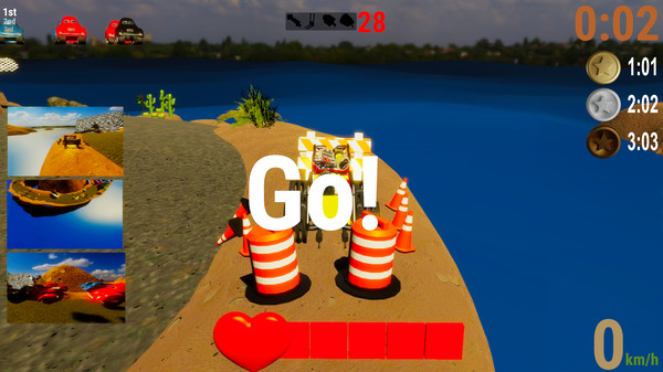 Screenshot z Race! Make 'm finish...