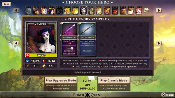 Poker Quest: Swords and Spades screenshot 2