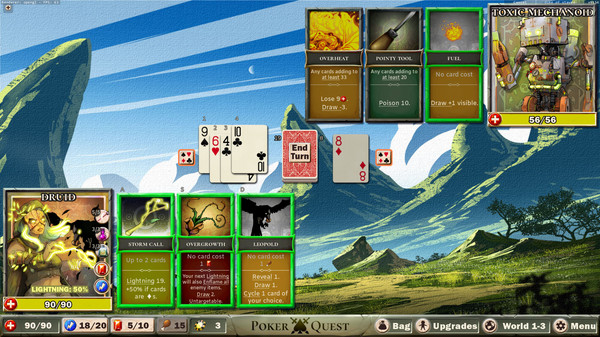 Poker Quest: Swords and Spades screenshot 1