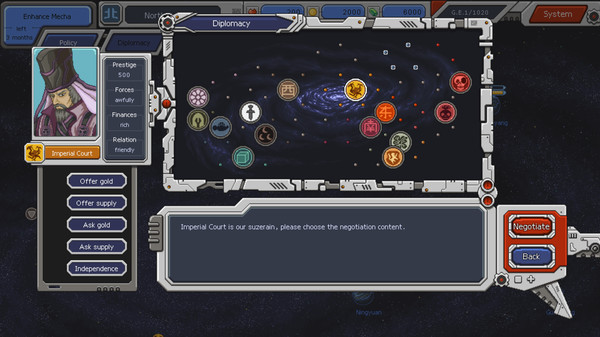 Screenshot z Chaos Galaxy