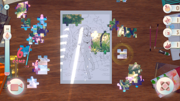 Screenshot z Puzzle Girls