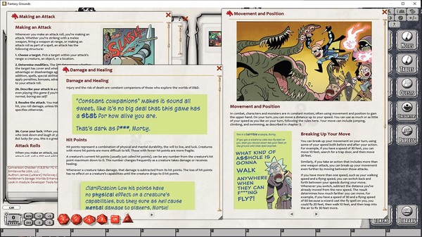 Fantasy Grounds - Dungeons & Dragons vs Rick and Morty