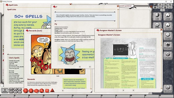 Fantasy Grounds - Dungeons & Dragons vs Rick and Morty