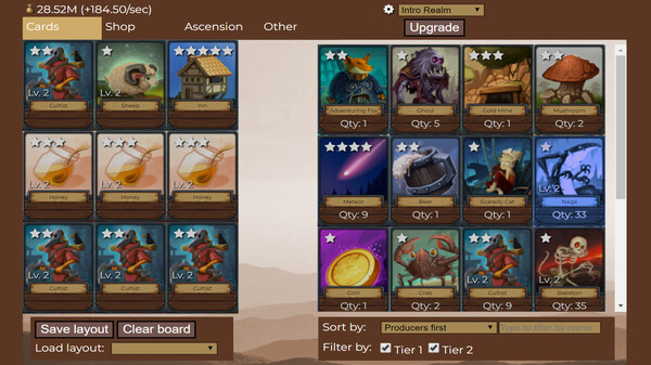 Screenshot z Creature Card Idle Screenshot z Creature Card Idle