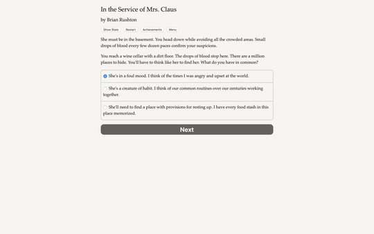 Screenshot z In the Service of Mrs. Claus