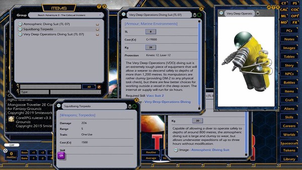 Fantasy Grounds - Reach Adventure 3: The Calixcuel Incident (MGT2)