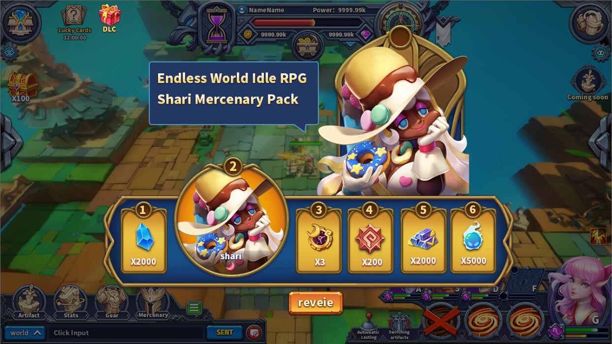 Endless World Idle RPG - Shari Mercenary Pack Featured Screenshot #1