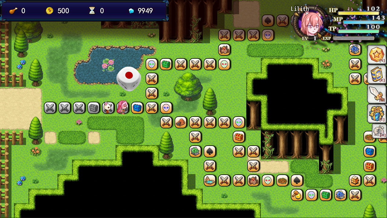 #4. 境界 Dice&Fighter (Steam) Podle: QingHe Studio