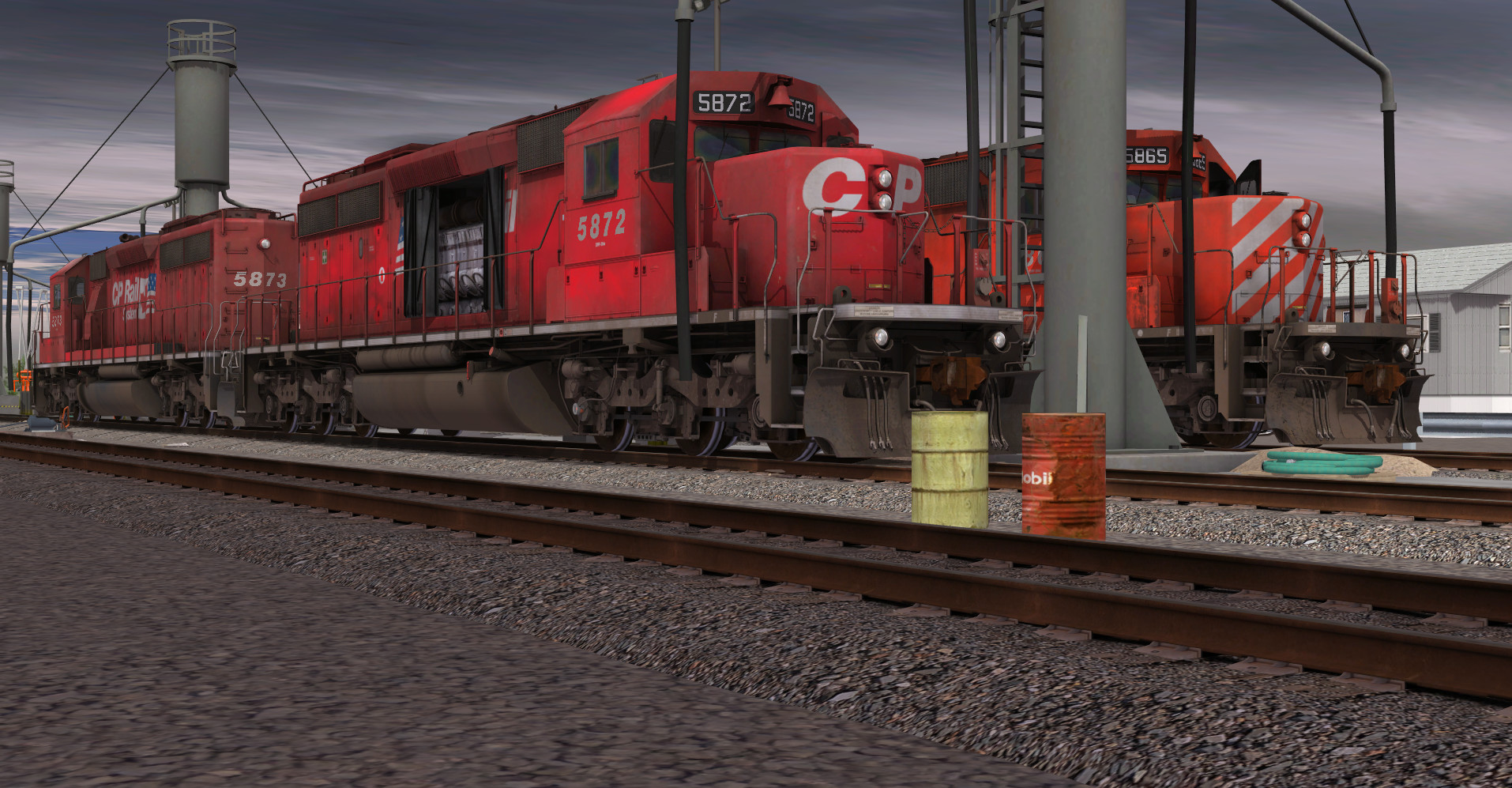 Trainz 2019 DLC - CP SD40-2 #5865-5879 Dual Flags Featured Screenshot #1