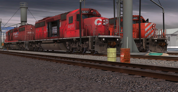 Trainz 2019 DLC - CP SD40-2 #5865-5879 Dual Flags