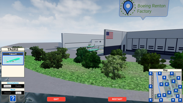 Screenshot z MCAS Simulation