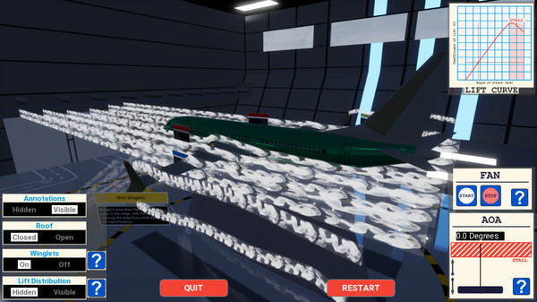 Screenshot z MCAS Simulation