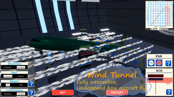 Screenshot z MCAS Simulation