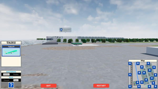 Screenshot z MCAS Simulation