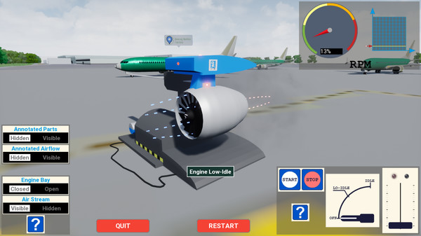 Screenshot z MCAS Simulation