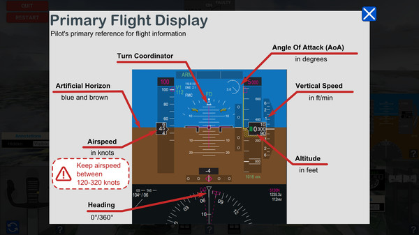 Screenshot z MCAS Simulation