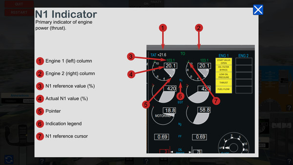 Screenshot z MCAS Simulation
