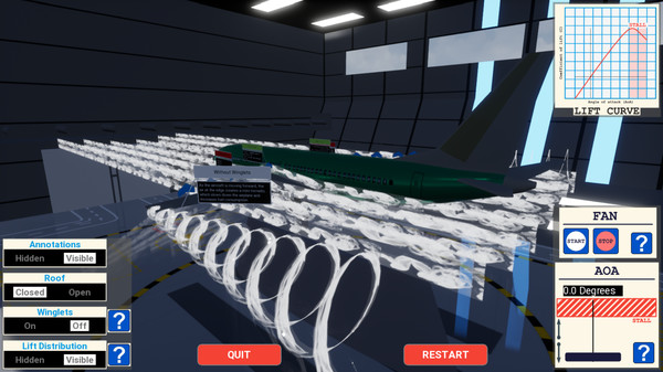 Screenshot z MCAS Simulation