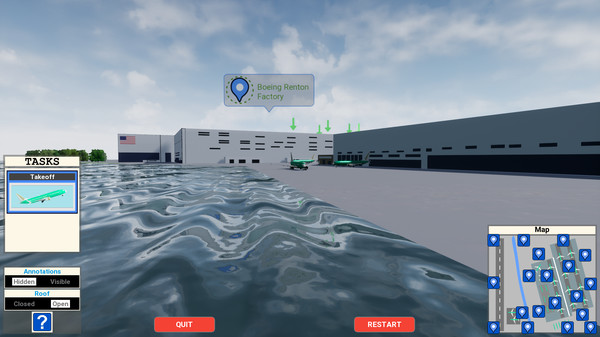 Screenshot z MCAS Simulation