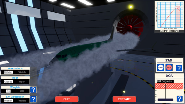 Screenshot z MCAS Simulation