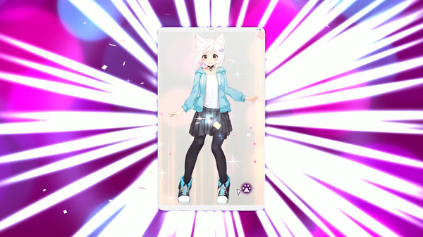 Screenshot of Mosaique Neko Waifus gameplay showing in-action mechanics
