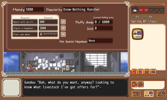 Screenshot z Hippoboar Rancher