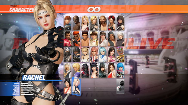 DOA6 Character Rachel + Debut Costume Set