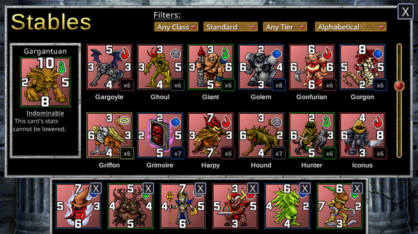 Screenshot z Trial of the Gods: Siralim CCG