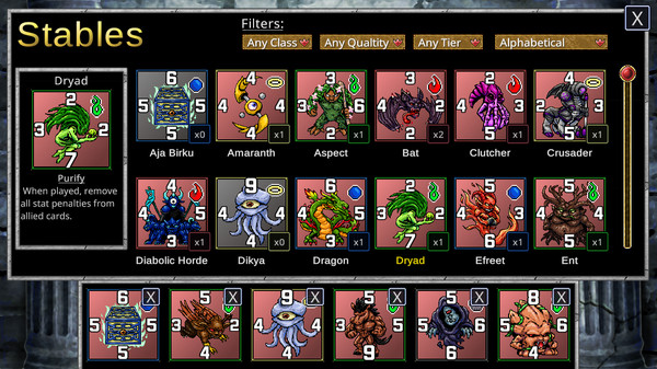 Screenshot z Trial of the Gods: Siralim CCG