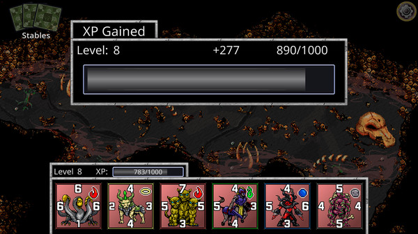 Screenshot z Trial of the Gods: Siralim CCG