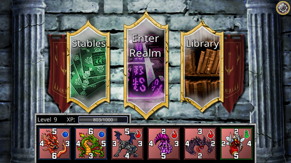 Screenshot z Trial of the Gods: Siralim CCG