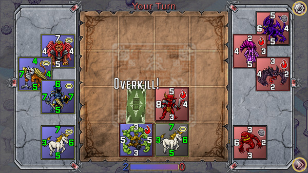 Screenshot z Trial of the Gods: Siralim CCG