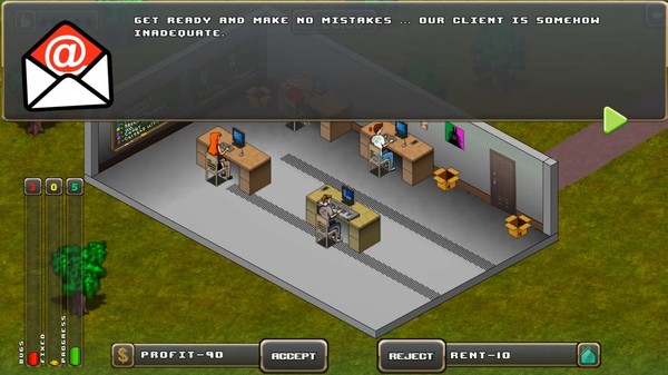 Screenshot z Gamedev simulator