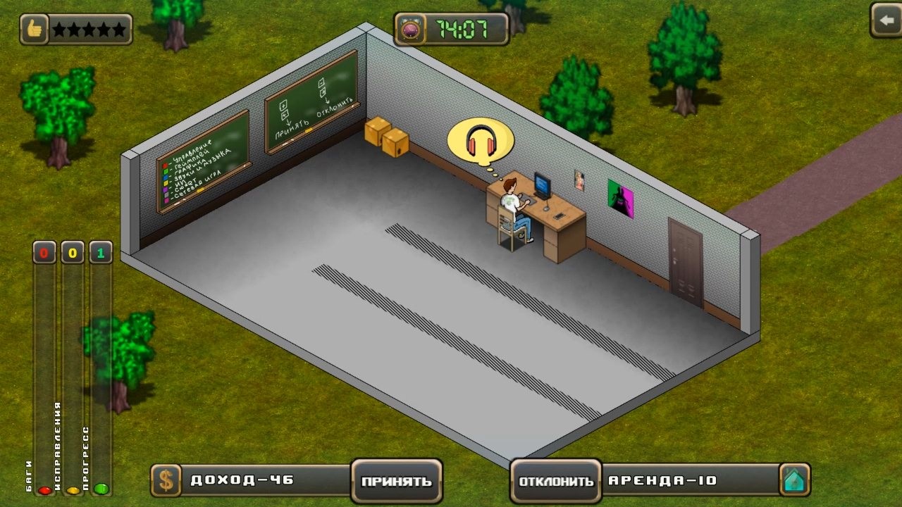 #1. Gamedev simulator (Steam) By: Bitlock Studio