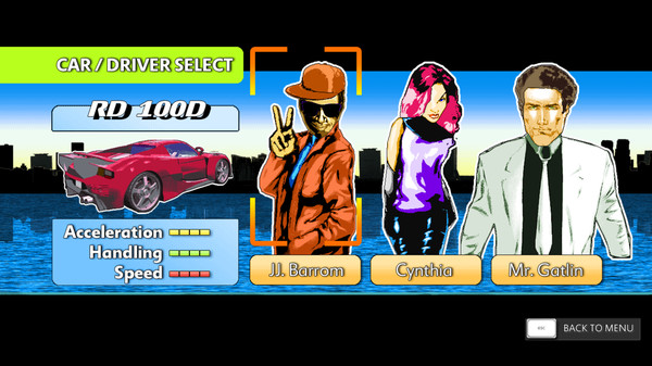 Screenshot z Ocean Drive Challenge Remastered Screenshot z Ocean Drive Challenge Remastered