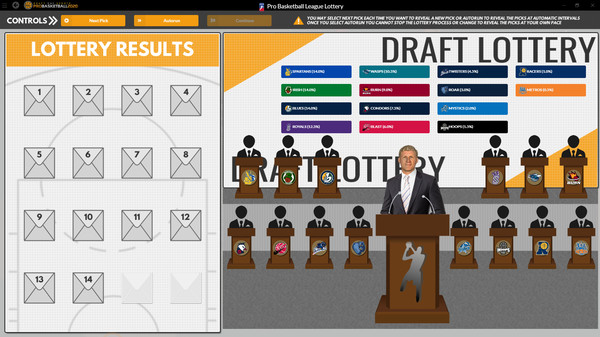 Screenshot z Draft Day Sports: Pro Basketball 2020