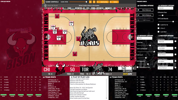 Screenshot z Draft Day Sports: Pro Basketball 2020