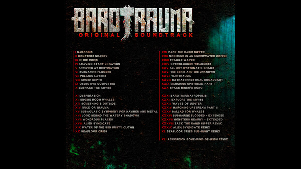 Barotrauma - Soundtrack