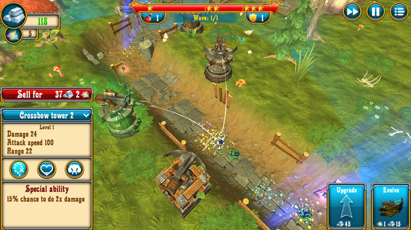 Screenshot z Fantasy Realm TD