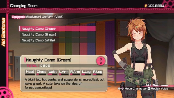 Bullet Girls Phantasia - Costume Set: Naughty Camos