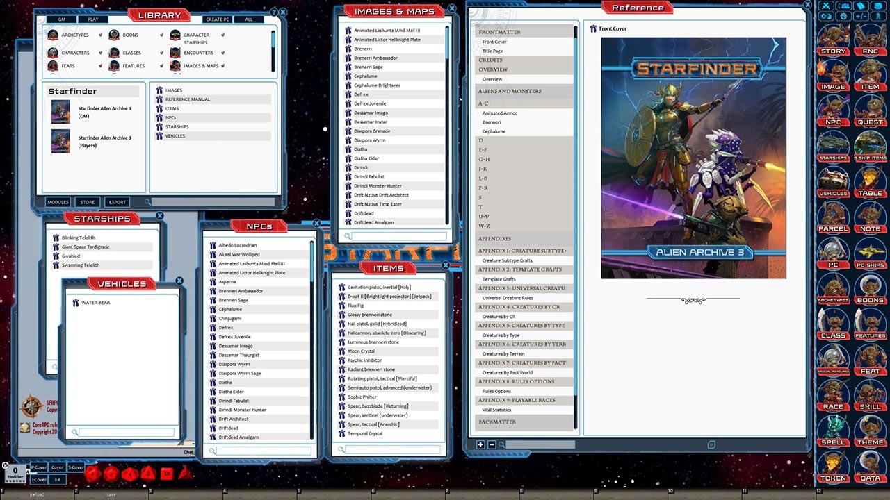 Fantasy Grounds - Starfinder RPG - Alien Archive 3 (SFRPG) Featured Screenshot #1